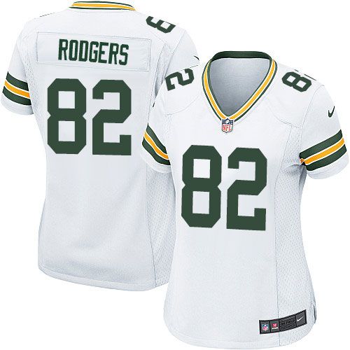 Nike Packers #82 Richard Rodgers White Women's Stitched NFL Elite Jersey